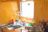 Photo of beautiful stainless steel kitchen countertop - 1948 Spartan Manor Trailer